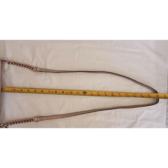 Leather Rose Gold COACH  Purse - 2014 Coach Bag - Authentic Coach Turn Lock Bag - Picture 14 of 16